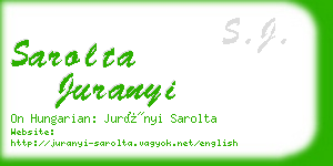 sarolta juranyi business card